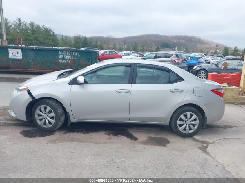 2016 Toyota Corolla Le VIN: 2T1BURHE3GC492086 Lot: 40869505