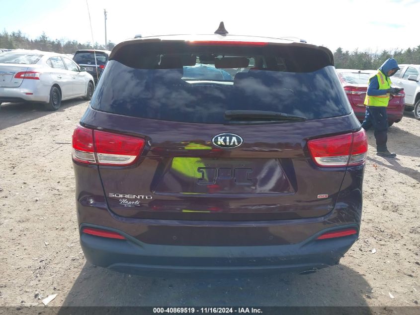 2017 Kia Sorento 2.4L Lx VIN: 5XYPGDA36HG222011 Lot: 40869519