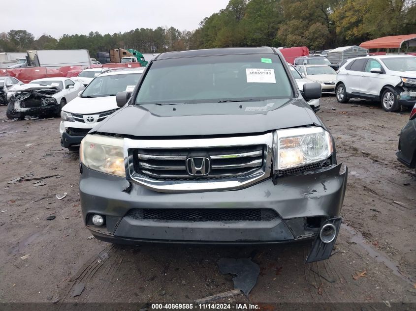 2012 Honda Pilot Ex-L VIN: 5FNYF3H53CB021305 Lot: 40869585