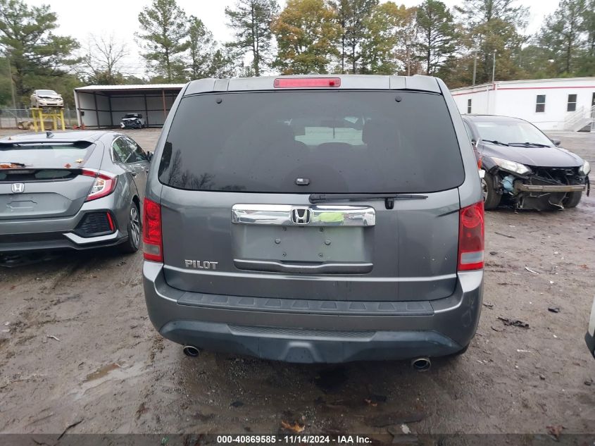 2012 Honda Pilot Ex-L VIN: 5FNYF3H53CB021305 Lot: 40869585