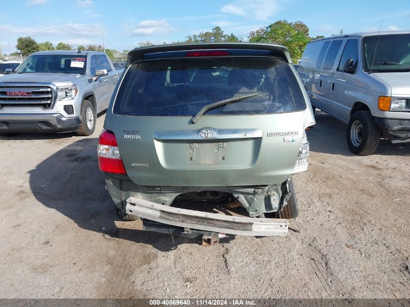 2007 Toyota Highlander Hybrid Limited V6 VIN: JTEEW21A870042879 Lot: 40869640