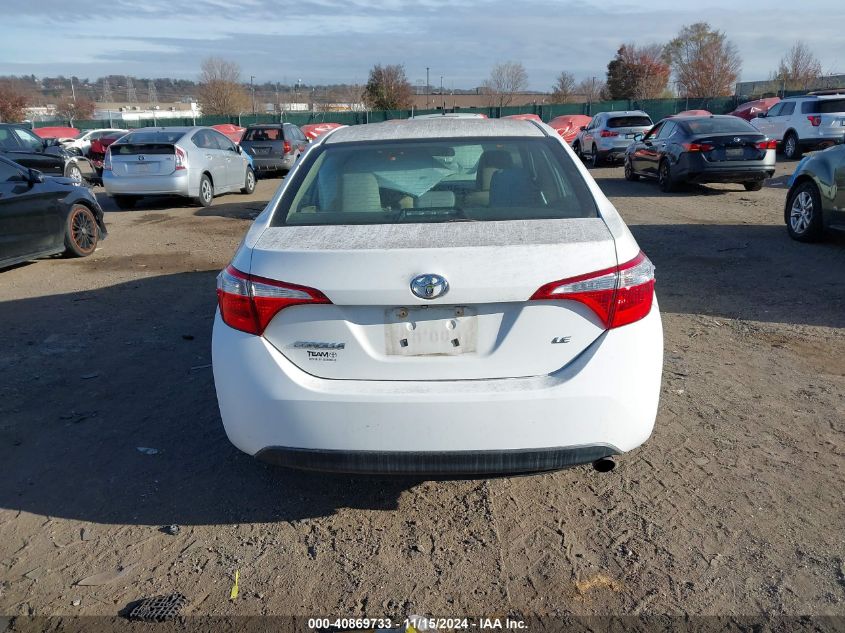 2016 TOYOTA COROLLA LE - 2T1BURHE8GC616059