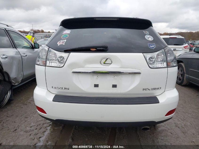 2009 Lexus Rx 350 VIN: 2T2HK31U19C105452 Lot: 40869738