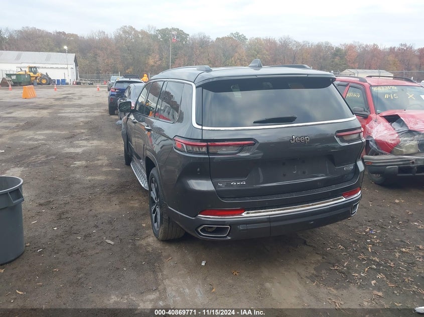 Vin: 1c4rjkdg7m8166790, lot: 41359412, jeep grand cherokee l overland 4x4 20213