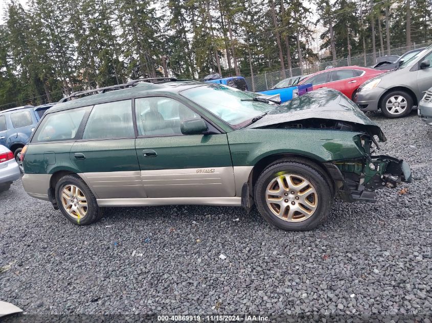 2000 Subaru Outback Limited VIN: 4S3BH6863Y7650067 Lot: 40869919