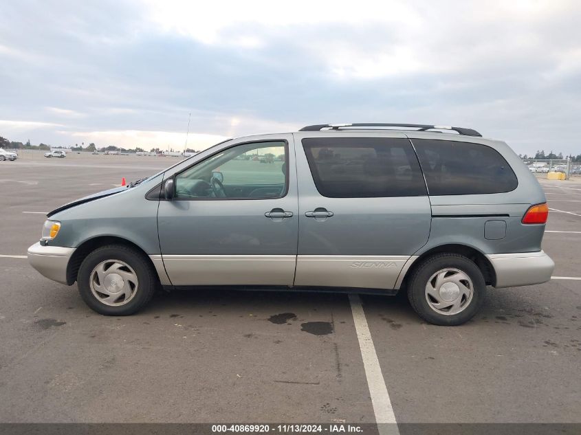 1999 Toyota Sienna Xle VIN: 4T3ZF13C4XU161796 Lot: 40869920