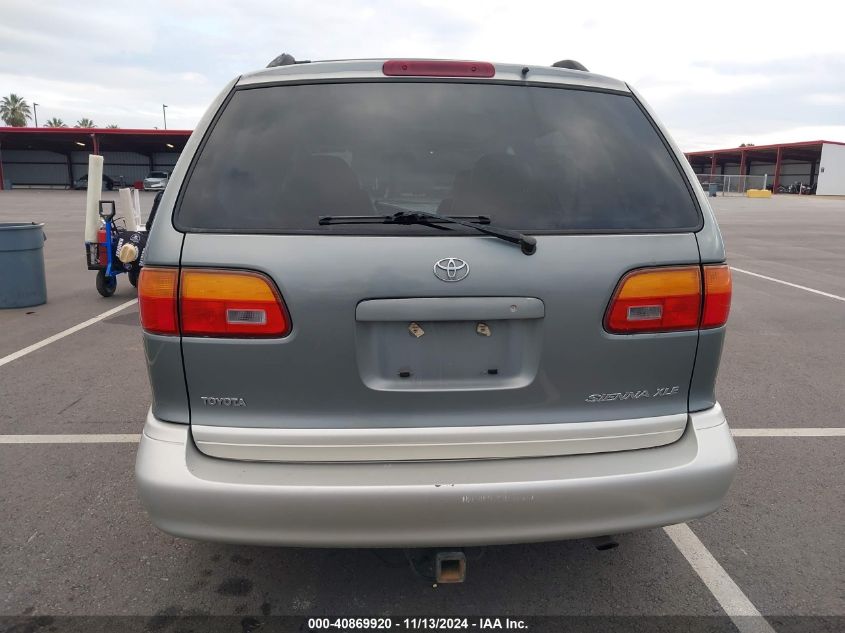 1999 Toyota Sienna Xle VIN: 4T3ZF13C4XU161796 Lot: 40869920