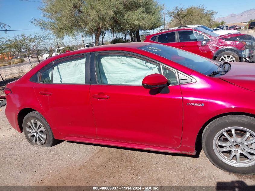 2021 Toyota Corolla Hybrid Le VIN: JTDEAMDEXMJ007487 Lot: 40869937