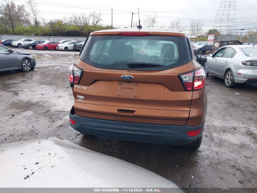 2017 Ford Escape S VIN: 1FMCU0F72HUE64025 Lot: 40869966