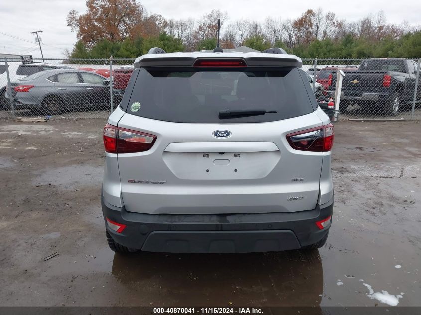 2020 Ford Ecosport Ses VIN: MAJ6S3JLXLC318764 Lot: 40870041