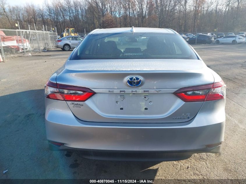 2022 Toyota Camry Le Hybrid VIN: 4T1H31AKXNU572138 Lot: 40870045