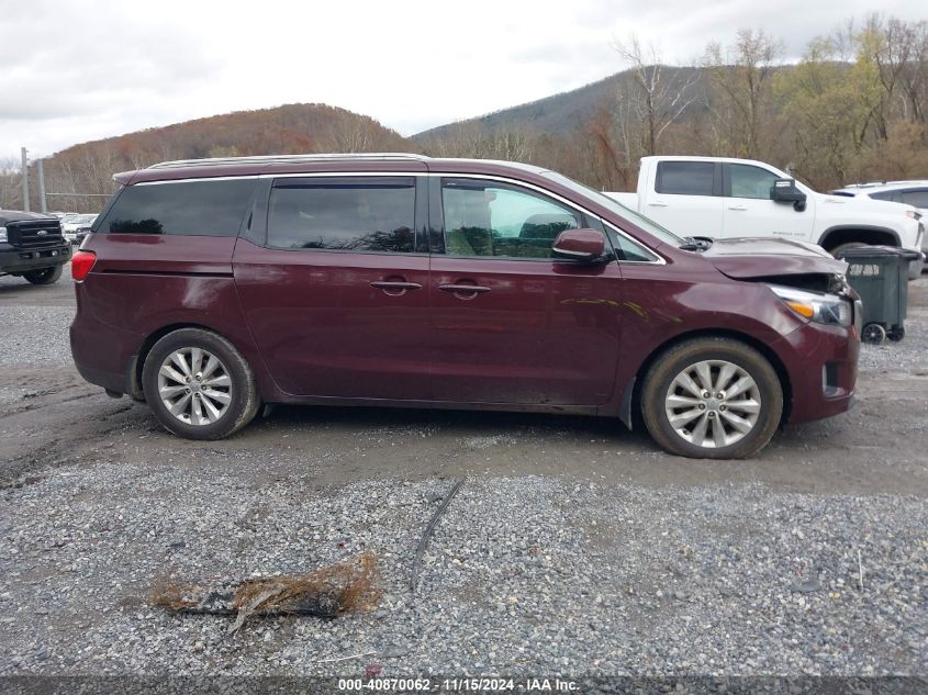 2015 Kia Sedona Ex VIN: KNDMC5C10F6023620 Lot: 40870062