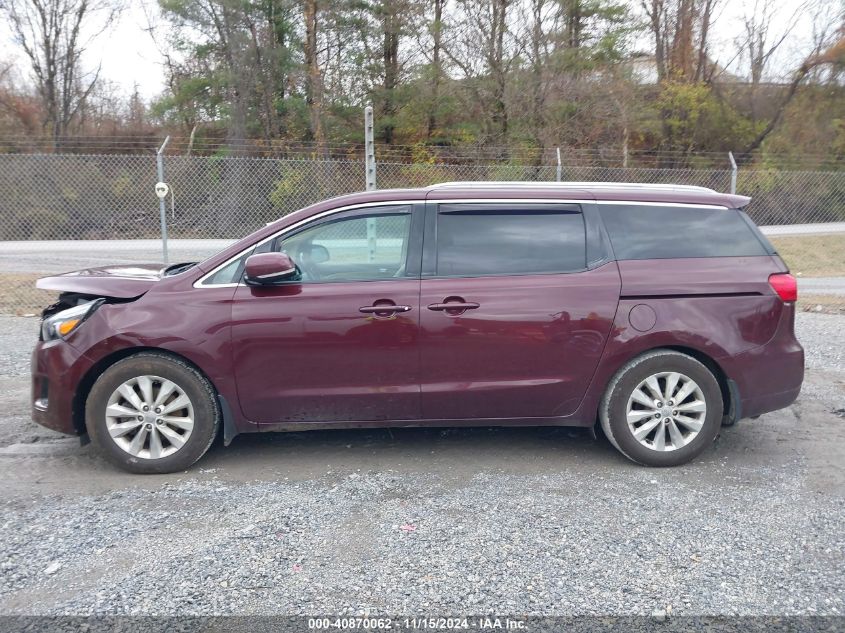 2015 Kia Sedona Ex VIN: KNDMC5C10F6023620 Lot: 40870062