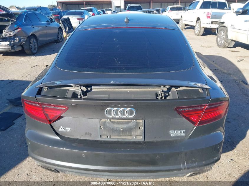 2016 Audi A7 3.0T Premium Plus VIN: WAU2GAFC6GN033722 Lot: 40870066