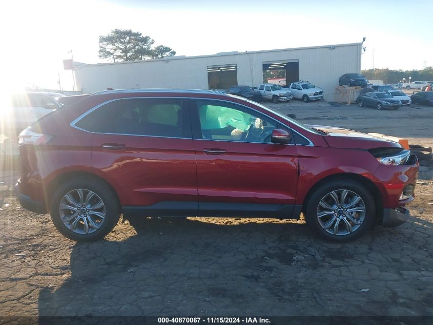 2019 Ford Edge Titanium VIN: 2FMPK3K90KBC57260 Lot: 40870067