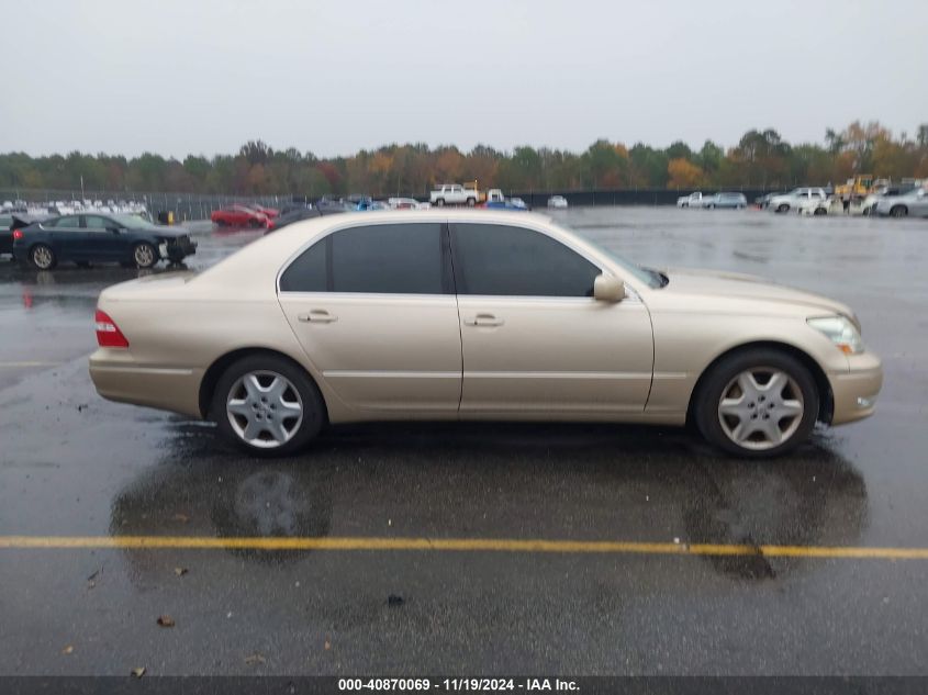 2004 Lexus Ls 430 VIN: JTHBN36F940148238 Lot: 40870069