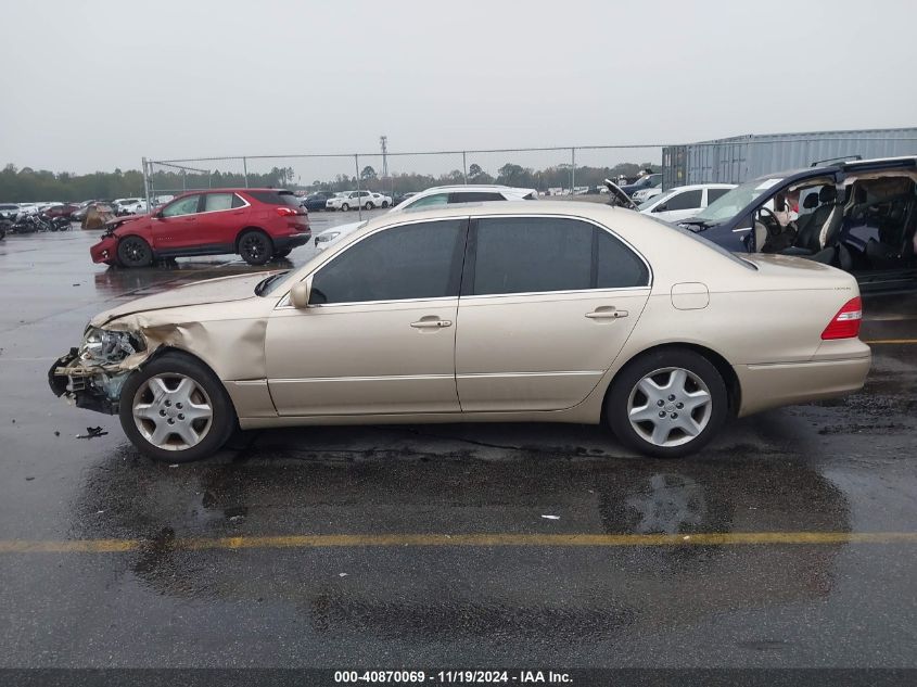 2004 Lexus Ls 430 VIN: JTHBN36F940148238 Lot: 40870069