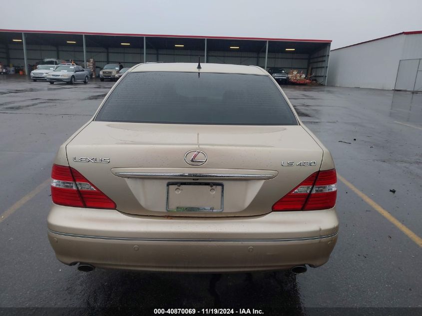 2004 Lexus Ls 430 VIN: JTHBN36F940148238 Lot: 40870069