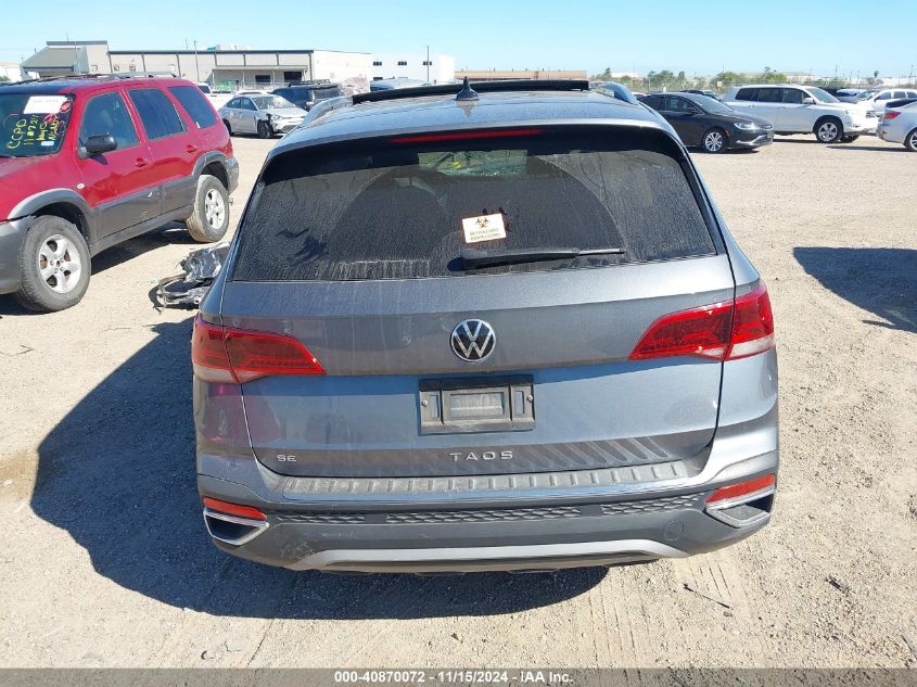 2023 Volkswagen Taos 1.5T Se VIN: 3VVEX7B27PM381184 Lot: 40870072