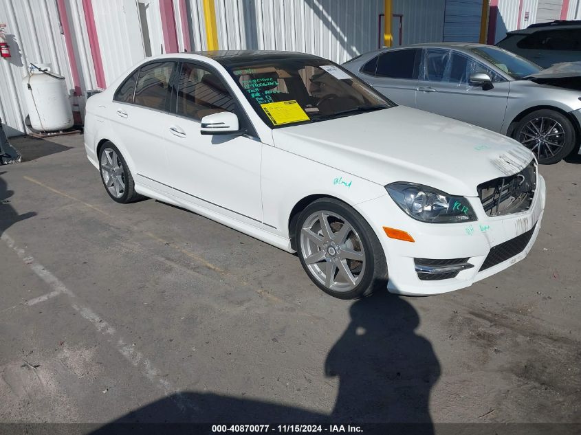 VIN WDDGF4HBXDA786101 2013 MERCEDES-BENZ C 250 no.1