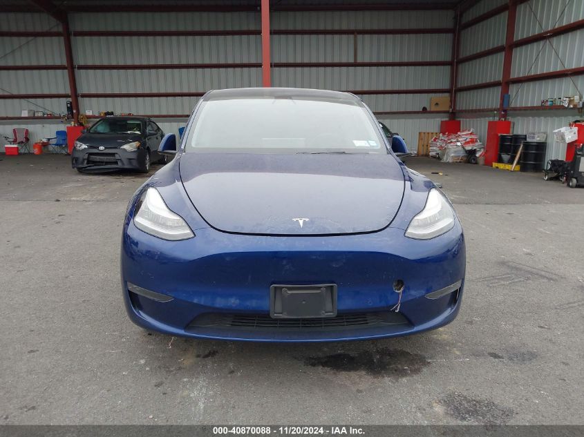 2021 Tesla Model Y Long Range Dual Motor All-Wheel Drive VIN: 5YJYGDEE9MF071120 Lot: 40870088