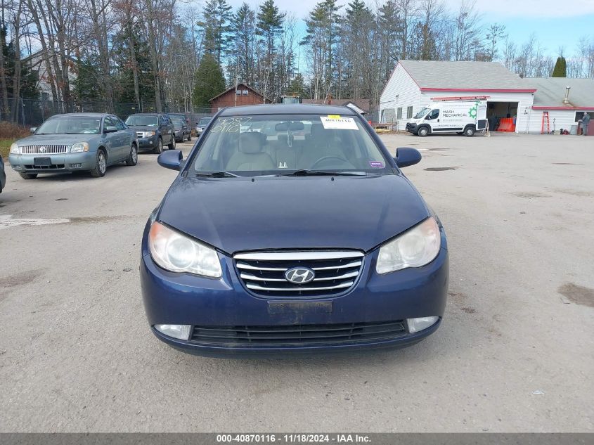 2010 Hyundai Elantra Gls VIN: KMHDU4ADXAU920612 Lot: 40870116