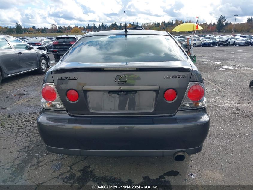 2003 Lexus Is 300 VIN: JTHBD192130079785 Lot: 40870129