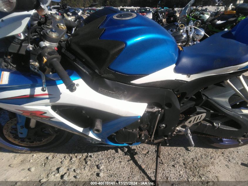 2008 Suzuki Gsx-R600 VIN: JS1GN7EAX82109327 Lot: 40870141