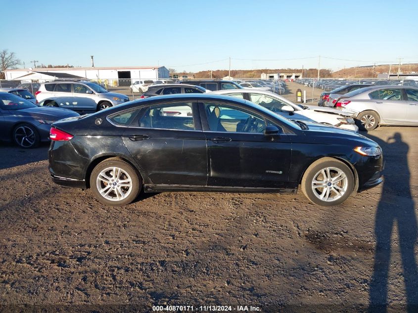 2018 Ford Fusion Hybrid Se VIN: 3FA6P0LU2JR132494 Lot: 40870171