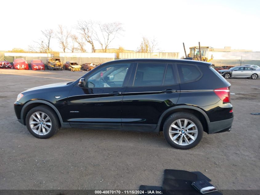 2013 BMW X3 xDrive28I VIN: 5UXWX9C53D0D04657 Lot: 40870170