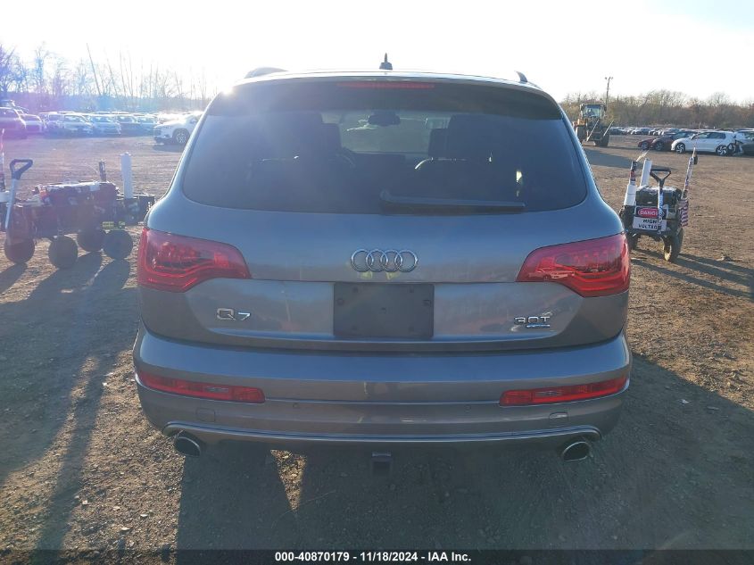 2015 Audi Q7 3.0T Premium VIN: WA1LGAFE9FD031602 Lot: 40870179