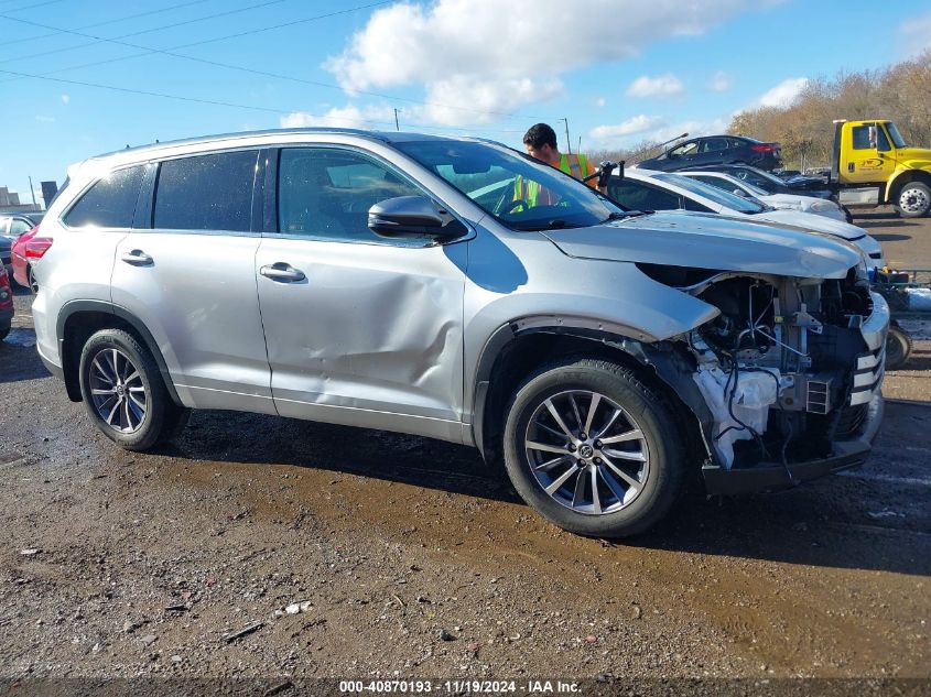 2018 Toyota Highlander Xle VIN: 5TDJZRFH6JS896122 Lot: 40870193