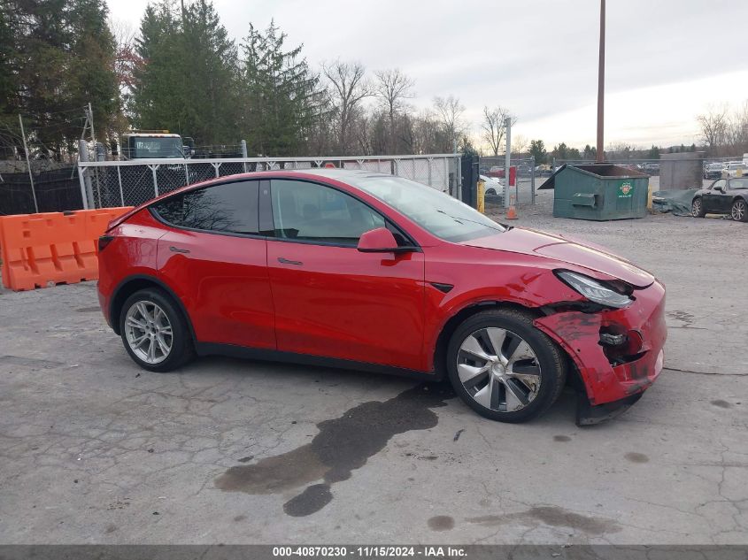 2021 Tesla Model Y Long Range Dual Motor All-Wheel Drive VIN: 5YJYGDEE6MF234421 Lot: 40870230