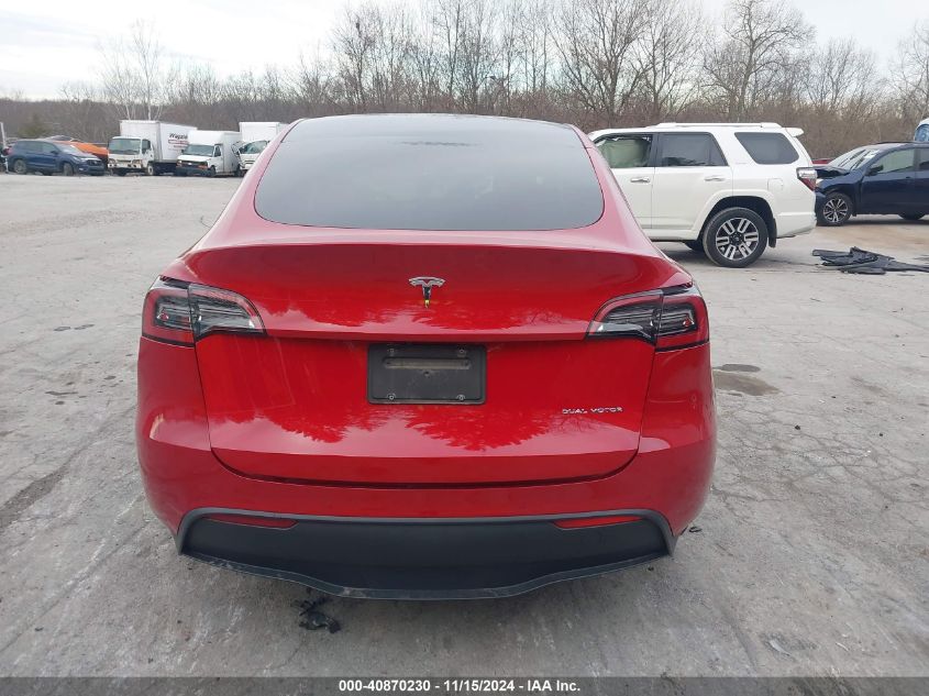 2021 Tesla Model Y Long Range Dual Motor All-Wheel Drive VIN: 5YJYGDEE6MF234421 Lot: 40870230