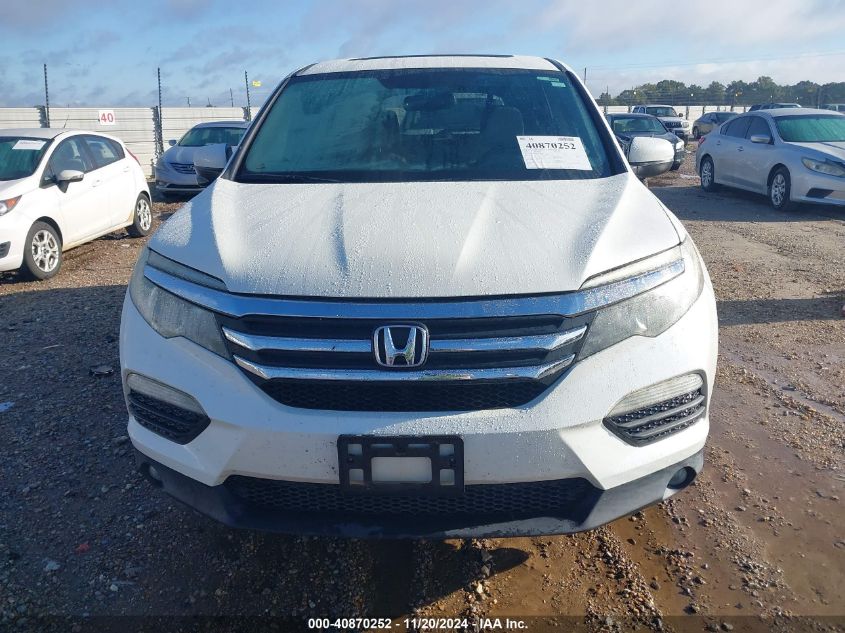 2016 Honda Pilot Ex-L VIN: 5FNYF6H5XGB056589 Lot: 40870252