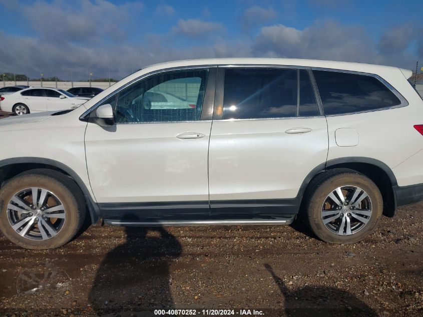 2016 Honda Pilot Ex-L VIN: 5FNYF6H5XGB056589 Lot: 40870252