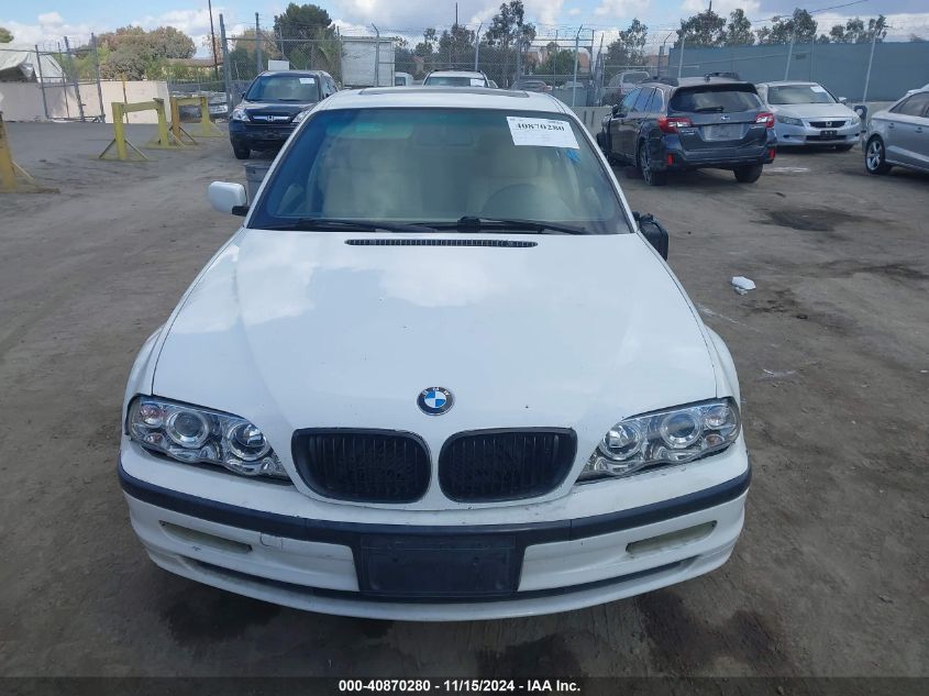 2001 BMW 325I VIN: WBAAN37471ND48866 Lot: 40870280