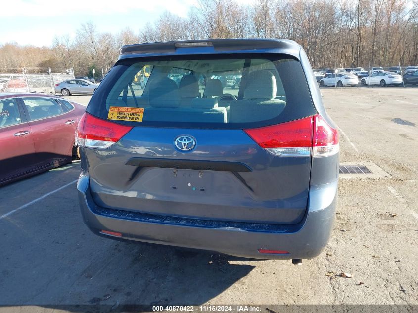 2014 Toyota Sienna L V6 7 Passenger VIN: 5TDZK3DC0ES413970 Lot: 40870422