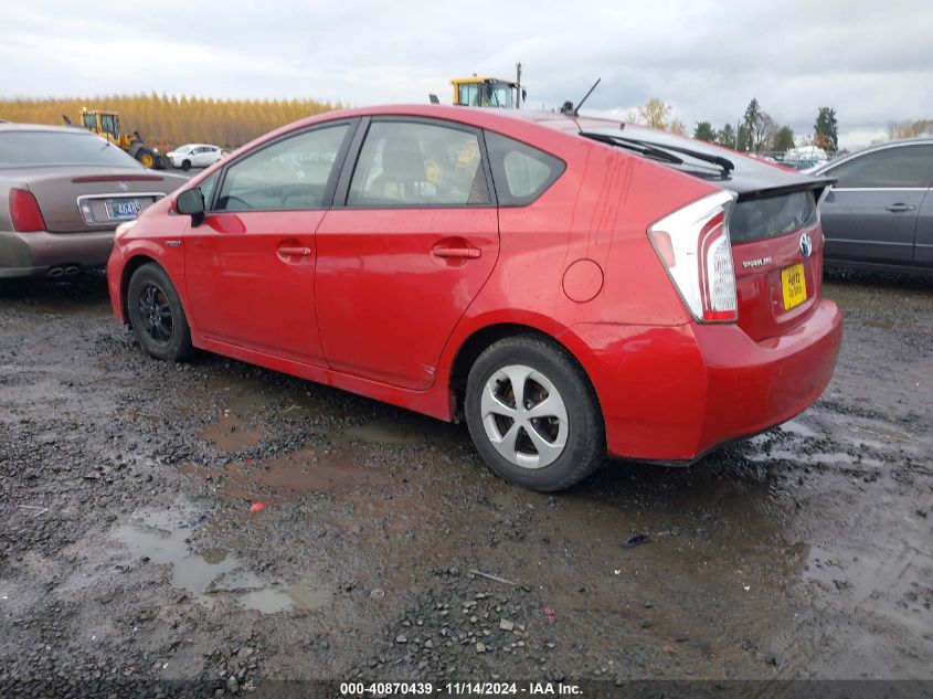 2014 Toyota Prius Two VIN: JTDKN3DU4E1784371 Lot: 40870439