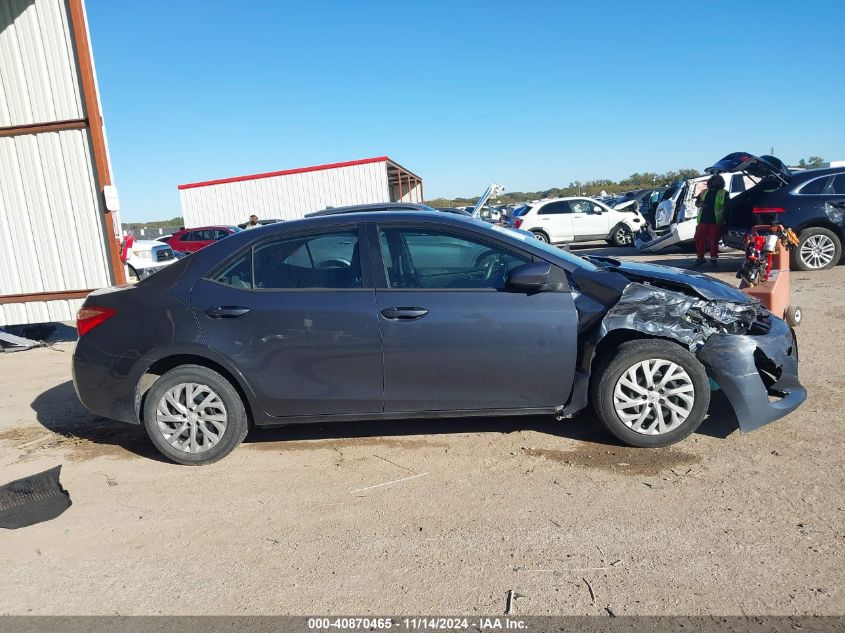 2019 Toyota Corolla Le VIN: 2T1BURHE6KC188162 Lot: 40870465