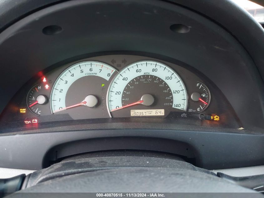 2009 TOYOTA CAMRY VIN: 4T1BE46K59U309331