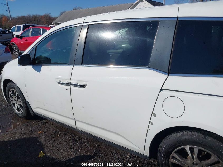 2013 Honda Odyssey Ex-L VIN: 5FNRL5H62DB055061 Lot: 40870526