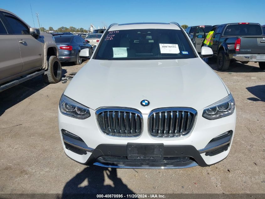 2019 BMW X3 SDRIVE30I - 5UXTR7C59KLF30814