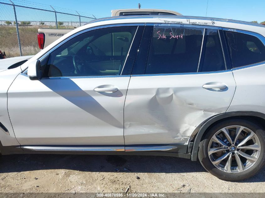 2019 BMW X3 Sdrive30I VIN: 5UXTR7C59KLF30814 Lot: 40870595