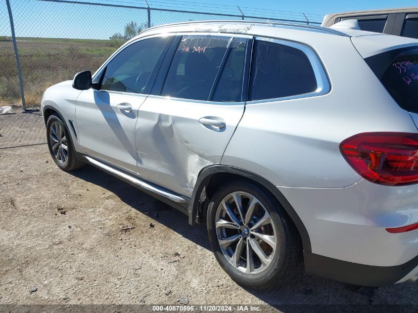 2019 BMW X3 Sdrive30I VIN: 5UXTR7C59KLF30814 Lot: 40870595