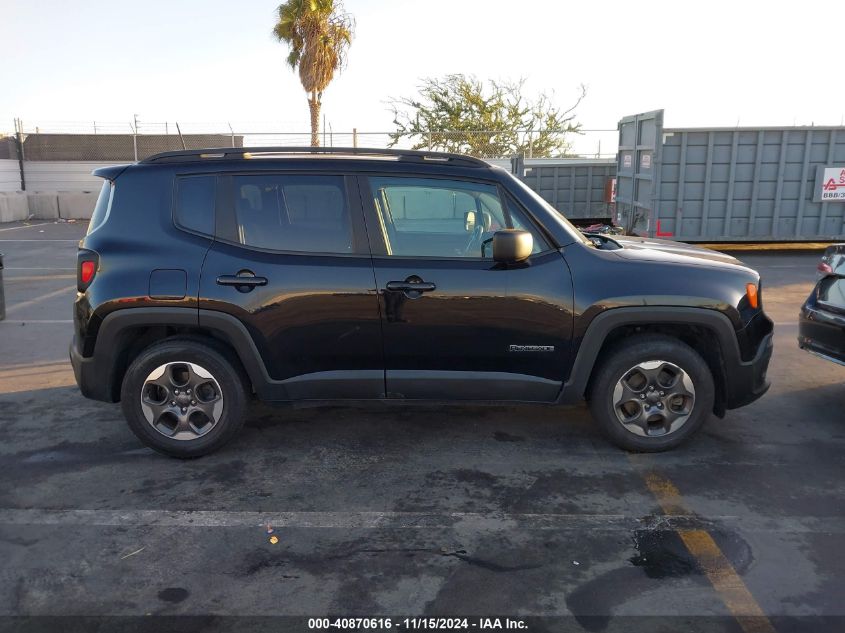 2017 Jeep Renegade Sport Fwd VIN: ZACCJAAB7HPE50637 Lot: 40870616