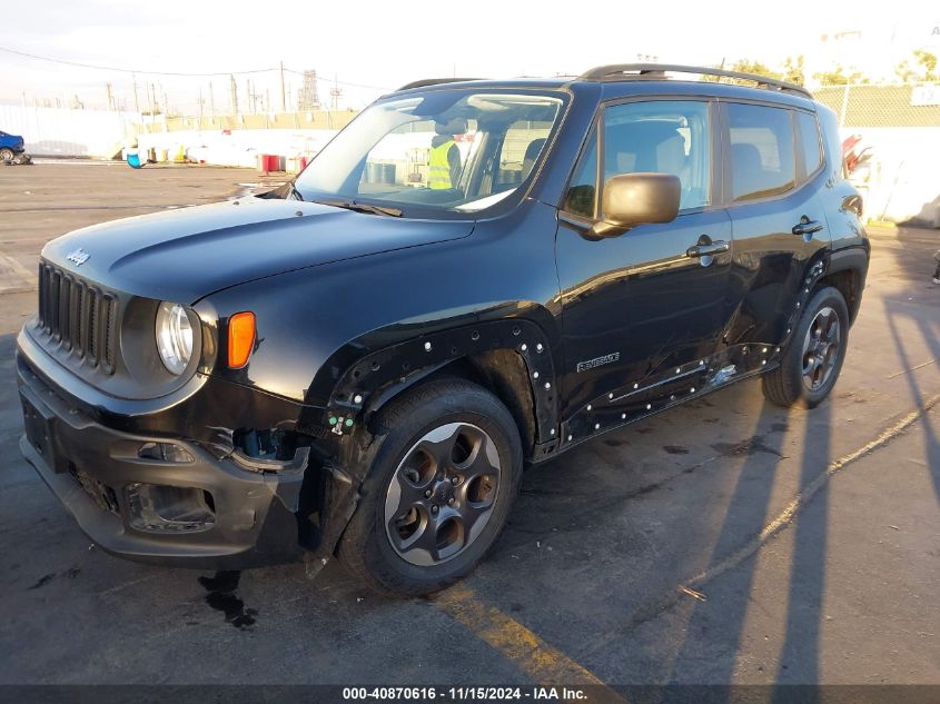 2017 Jeep Renegade Sport Fwd VIN: ZACCJAAB7HPE50637 Lot: 40870616