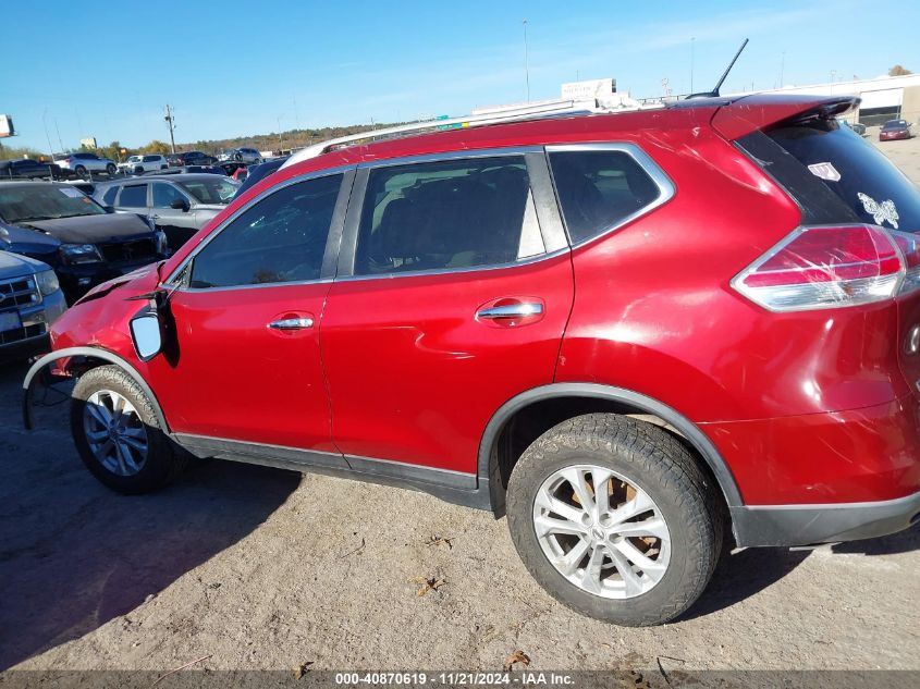 2016 Nissan Rogue Sv VIN: KNMAT2MV5GP687099 Lot: 40870619