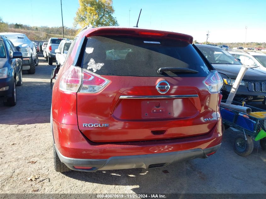 2016 Nissan Rogue Sv VIN: KNMAT2MV5GP687099 Lot: 40870619