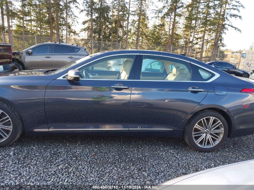 2018 Genesis G80 3.8 VIN: KMHGN4JE7JU215740 Lot: 40870713